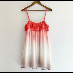 NWT Alice and Olivia coral ombré mini dress